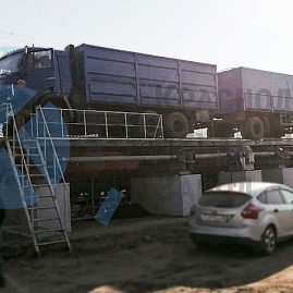 Линия разгрузки зерна (автоприем)